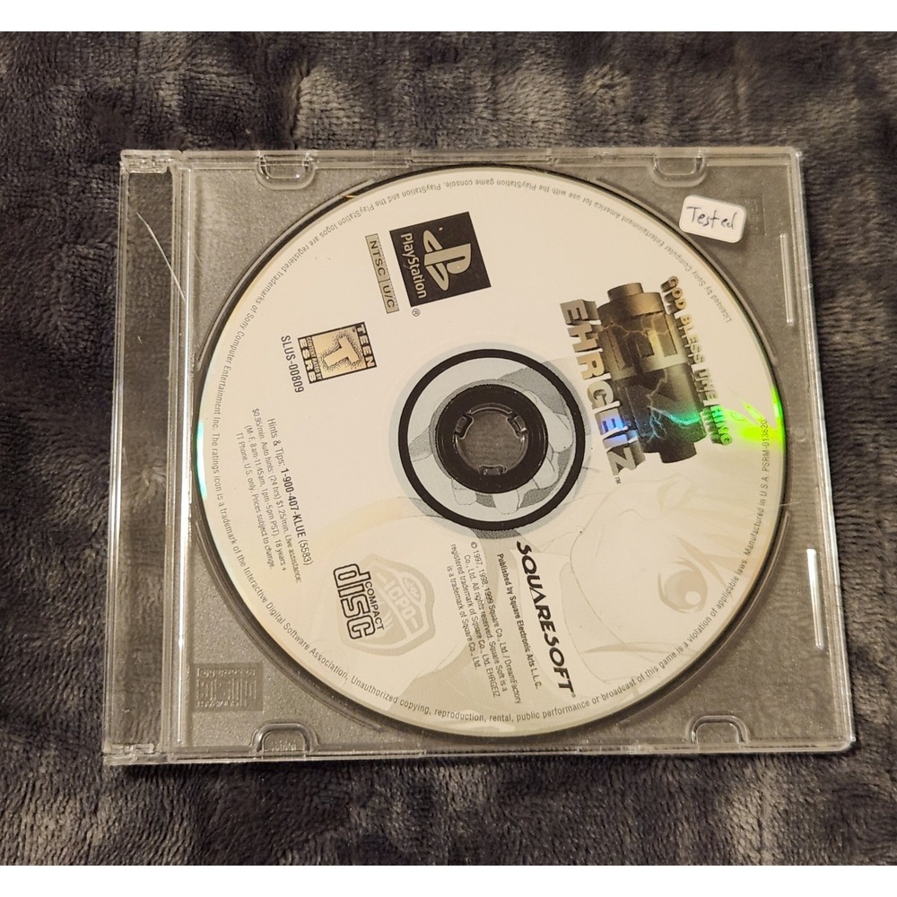 Ehrgeiz God Bless The Ring Sony PlayStation 1 PS1 1999 Squaresoft SLUS-00809